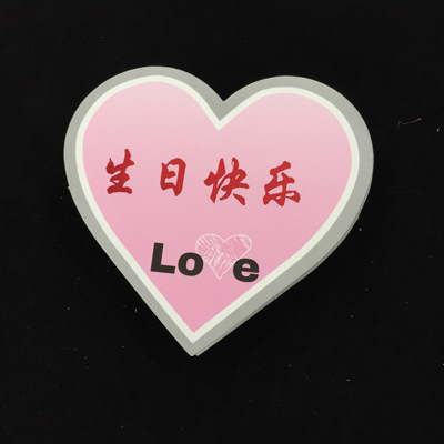 Tarjeta de un solo corazón doble corazón amor en forma de corazón gratitud pequeña tarjeta de felicitación Día DE LA Madre cumpleaños vacaciones cálida bendición Tarjeta de escritura a mano