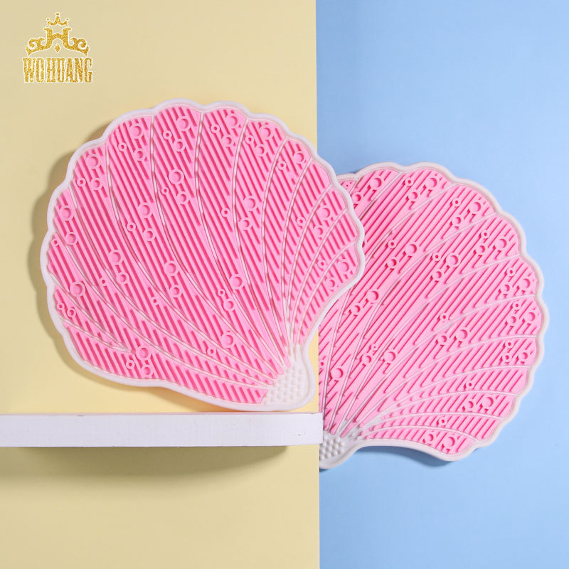 new pattern Shell type Cosmetic brush clean sucker silica gel Wash Makeup Brushes Dedicated clean tool
