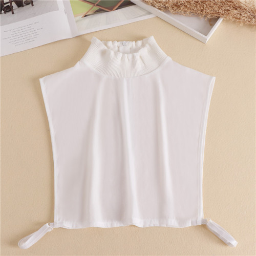 Korean autumn and winter hollow lace fake collar shirt fake collar versatile black and white decorative sweater collar