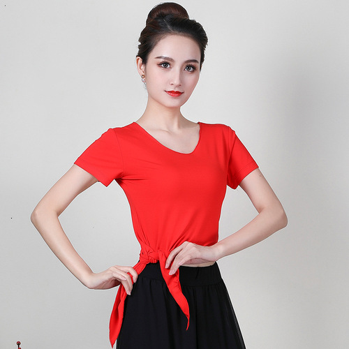 Dance costume practice top for women, summer short-sleeve, modal, classical dance, physical dance, modern dance, long, medium, short sleeve dress