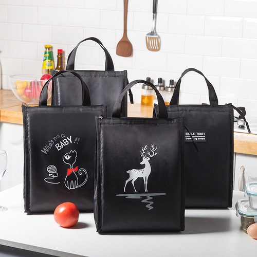Thickened aluminum foil large lunch box bag office worker portable lunch box with lunch box insulated lunch bag lunch bag