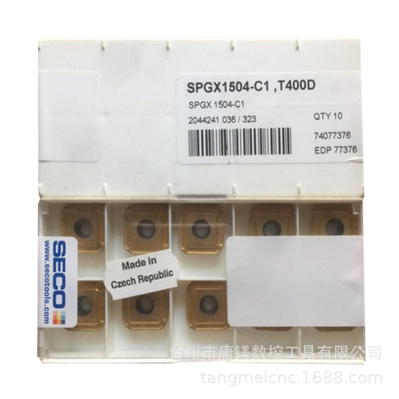 SPGX1504-C1 T400DSECO山高数控合金涂层铣刀片铣刀头