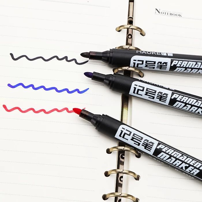 记号笔黑色粗头墨水工地防水油性彩色斑马克笔快递物流箱号麦克笔