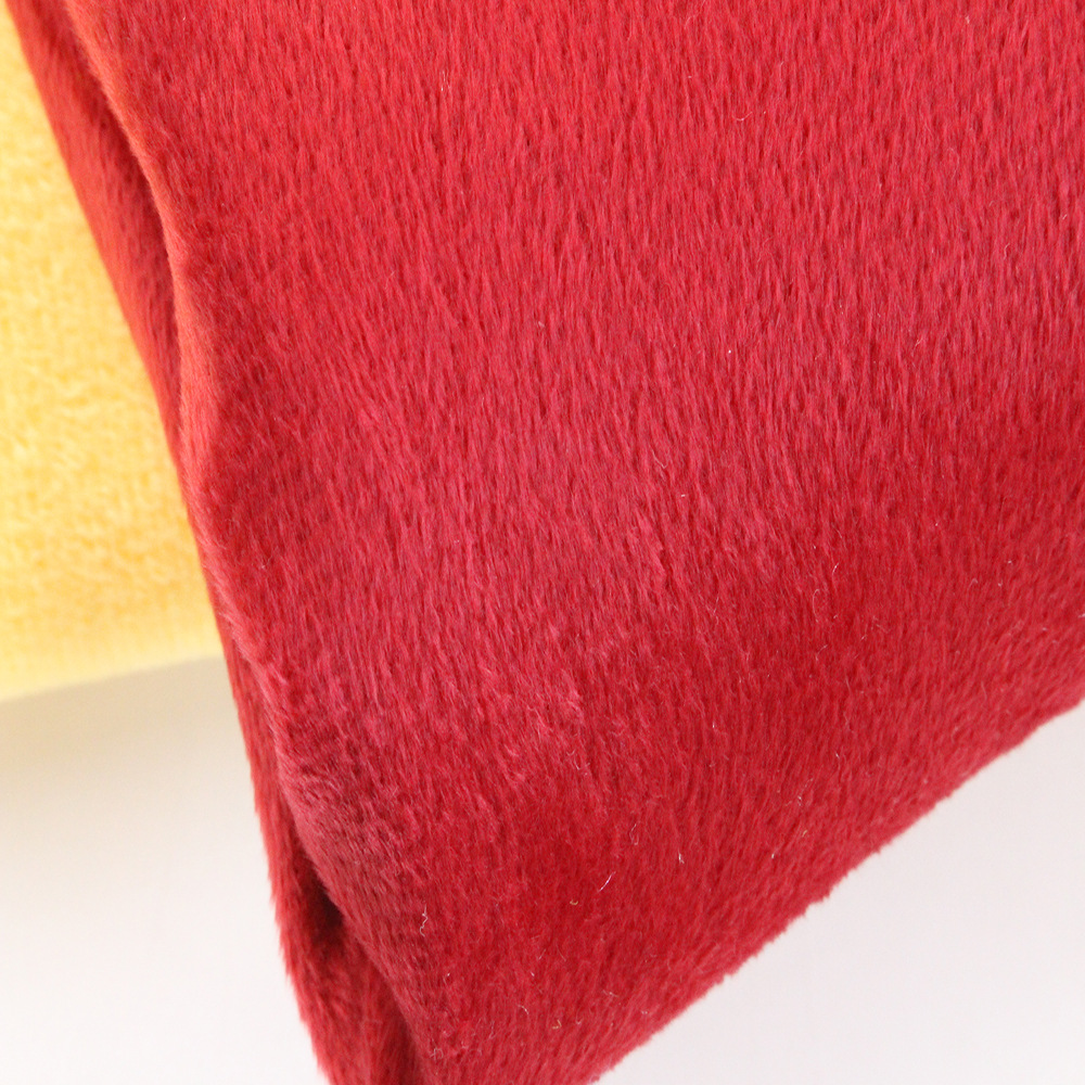 厂家仿超150g宽幅2.8素色短毛绒 经编布 经编面料 绒布