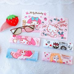 Creative cute cartoon glasses cloth phone screen lens cleaning cloth computer phone screen wiping cloth