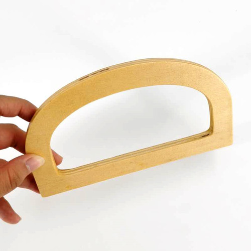 Bag hand-held fashion bag accessories Wooden: D-shaped wrist Woven bag hand-held accessories