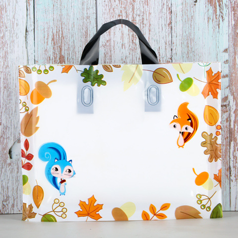 Bolsa de mano, bolsa para ropa, bolsa con logotipo impreso personalizado para ropa, bolsa de regalo, bolsa de cosméticos de plástico engrosado y duradero