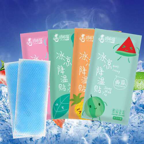 Cartoon cooling stickers, summer fruit flavored ice stickers, cooling artifacts, cute cooling stickers for students, manufacturers of cooling stickers