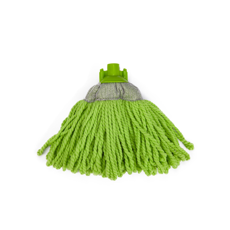 Strong Decontamination Ability Small Mop Head for Household Use, Green Microfiber Mop Head