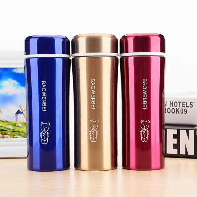 double-deck Stainless steel gift vacuum cup Printing Tea cup Customized wholesale Advertising Cup Customized Lettering LOGO