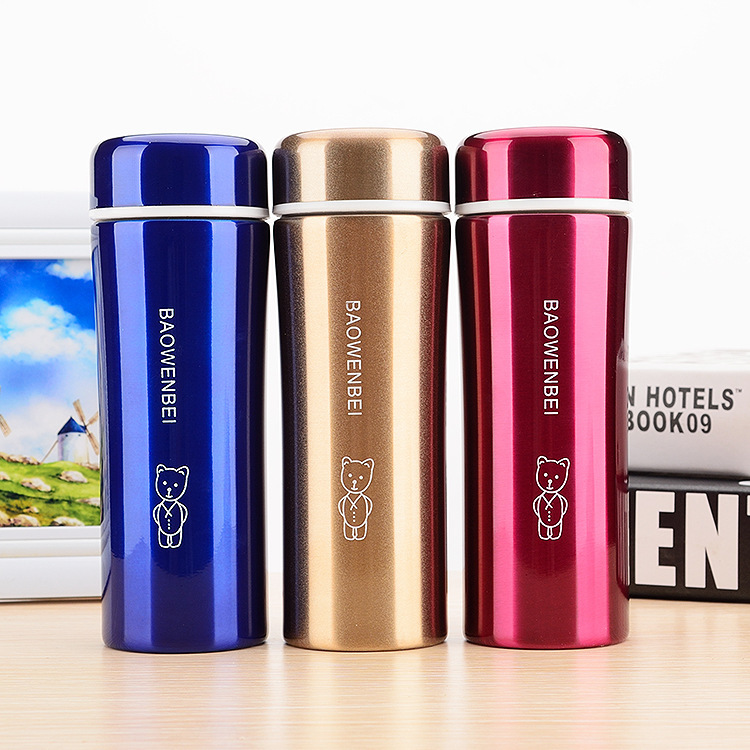 double-deck Stainless steel gift vacuum cup Printing Tea cup Customized wholesale Advertising Cup Customized Lettering LOGO