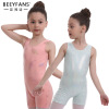 2020 Spring new pattern perform Leotard Flat feet Gilding printing Ballet train Leotard child Costume