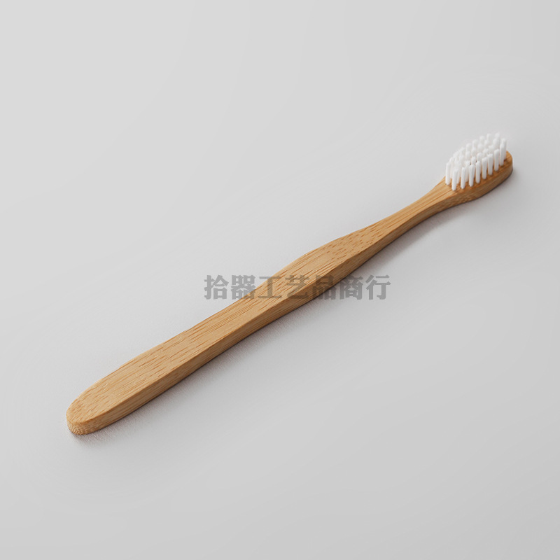 Bamboo toothbrush Small head toothbrush Soft brush Guesthouse hotel Bamboo Flat toothbrush disposable toothbrush