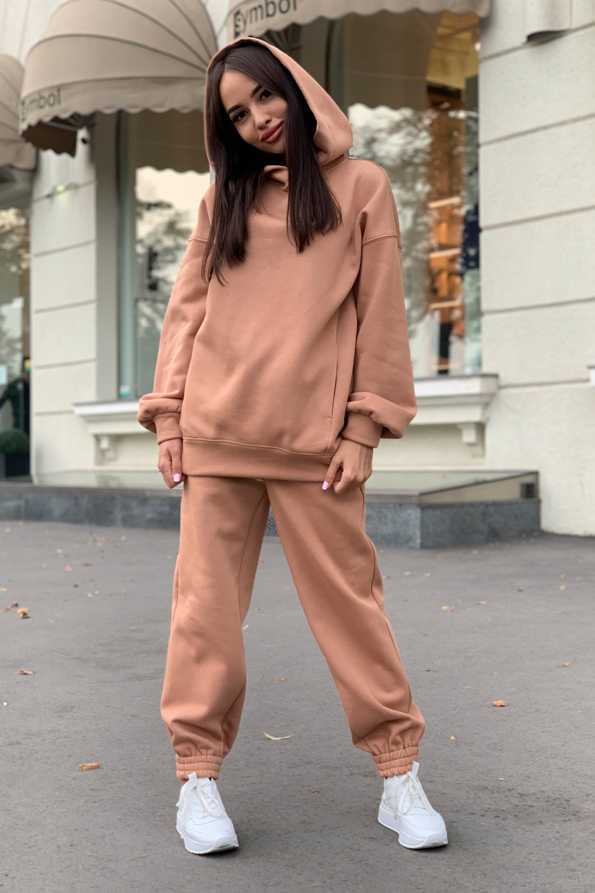 2 Pieces Set Quantity Street Occasion Hooded Neckline Regular Fit Fit Type Street Women's Streetwear Solid Color Spandex Polyester Pants Sets Pants Sets