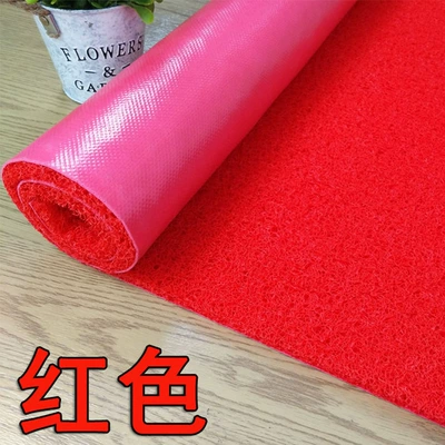 Silk Ring Carpet Floor Mat Home Restaurant Shopping Mall Entrance Hotel Car Mat Corridor Bathroom Balcony Aisle Cutting (Avtomobil döşəmə paspasları) - silk-circle-red-4060cm-three-thick