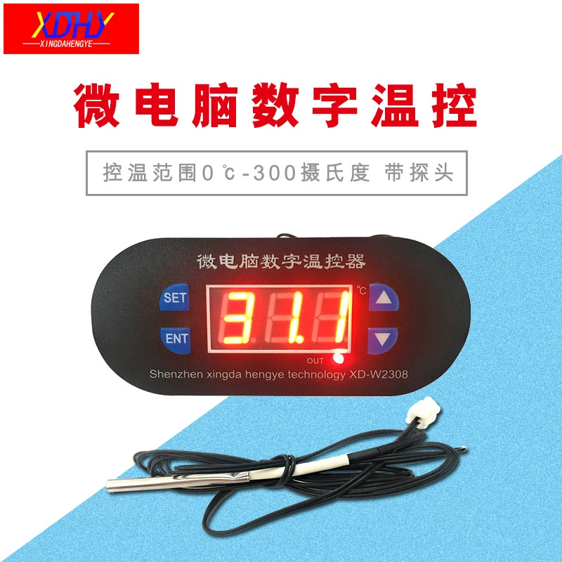 XD-W2039 микрокомпьютер интеллектуальный цифровой дисплей термостат 0-300 Высокоточный Регулируемый переключатель контроля температуры оптовая продажа с завода
