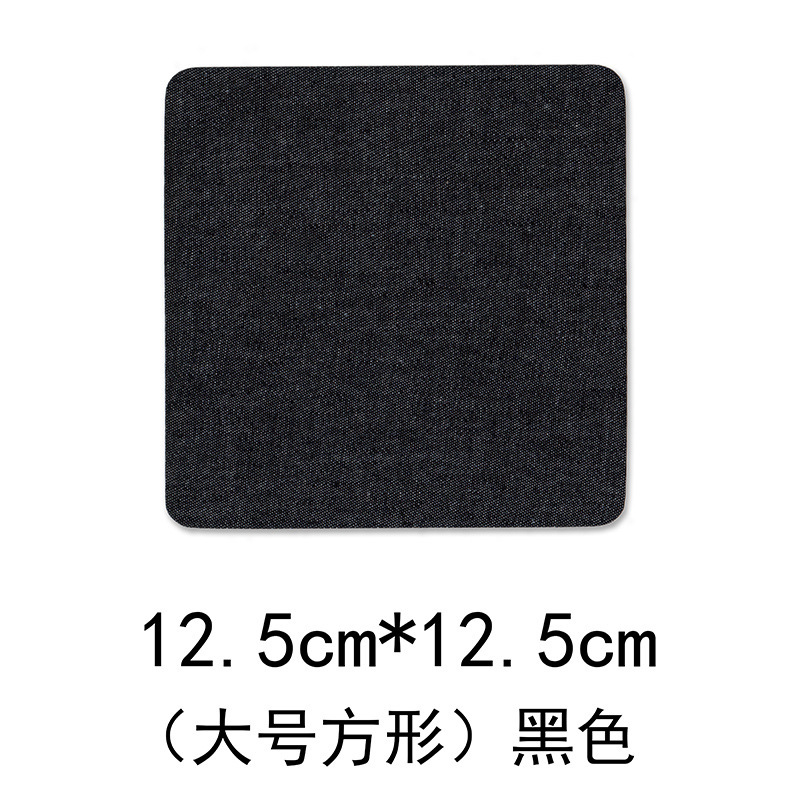 Adhesivo Denim corte bordado pegatinas de tela rectangular oval codo rodilla creativo corte de tela parche pegatinas en stock