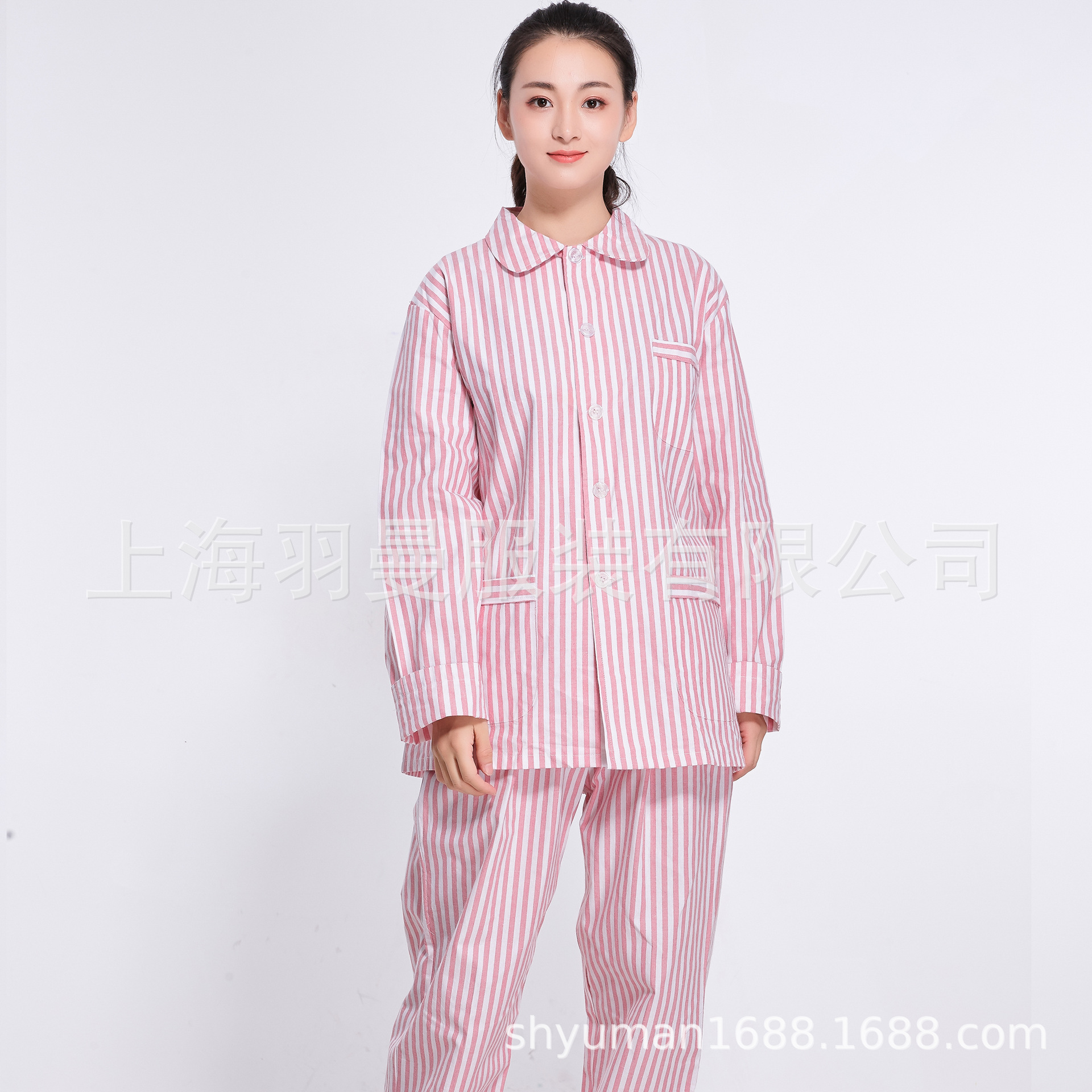 医院病人居家服病号服病员服体检服中心圆领翻领纯棉男女病服-阿里巴巴