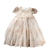 Autumn lace evening dress, mini-skirt, small princess costume, skirt, 2021 collection, suitable for teen, Korean style