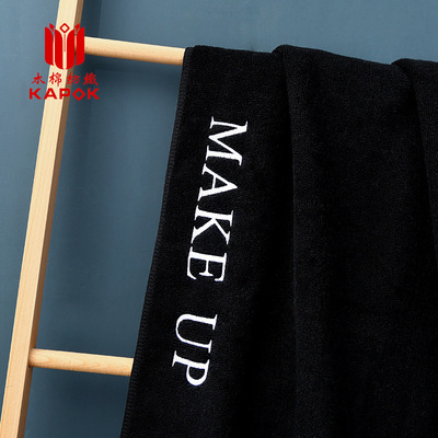 customized pure cotton towel Bath towel black thickening water uptake Gym Dedicated Foreign towel Bath towel Cross-border wholesale