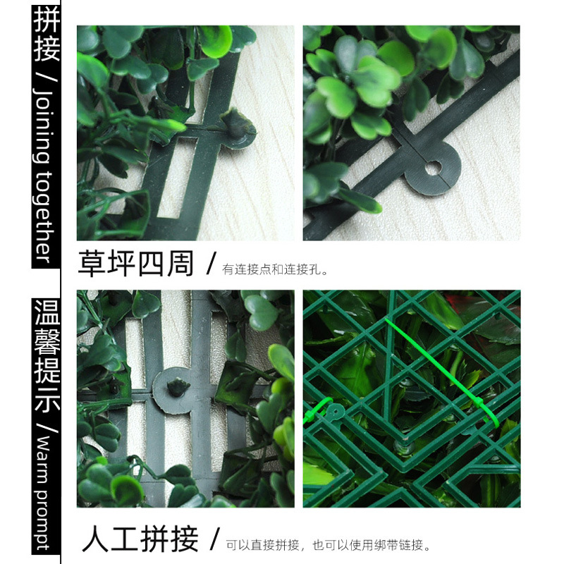 Decoración de pared de plantas simuladas al aire libre Eucalyptus simulación de césped pared verde césped falso pared de fondo pared de imagen