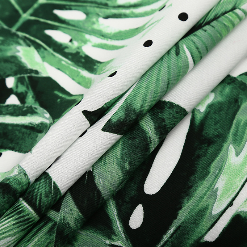 厂家直销 60X32粘棉斜纹印花交织面料 衬衫时装裙子面料 花型定制