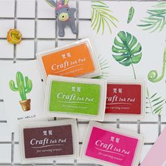 Vinny Ink Pad Colorful Concave Waist Ink Pad Dye Card DIY Cartoon Water-based Ink Pad Creative Stationery