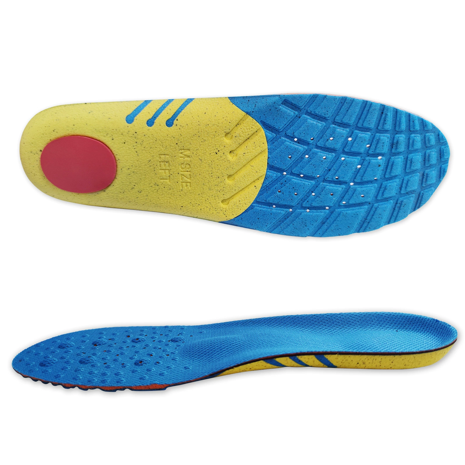 Спортивные повседневные стельки для мужчин и женщин, дышащие впитывающие пот утолщенные амортизирующие стельки, мягкое дно, Супермягкие, высокоэластичные