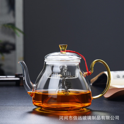高硼硅玻璃煮茶壶 家用大容量耐热玻璃蒸茶壶电陶炉煮茶器烧水壶