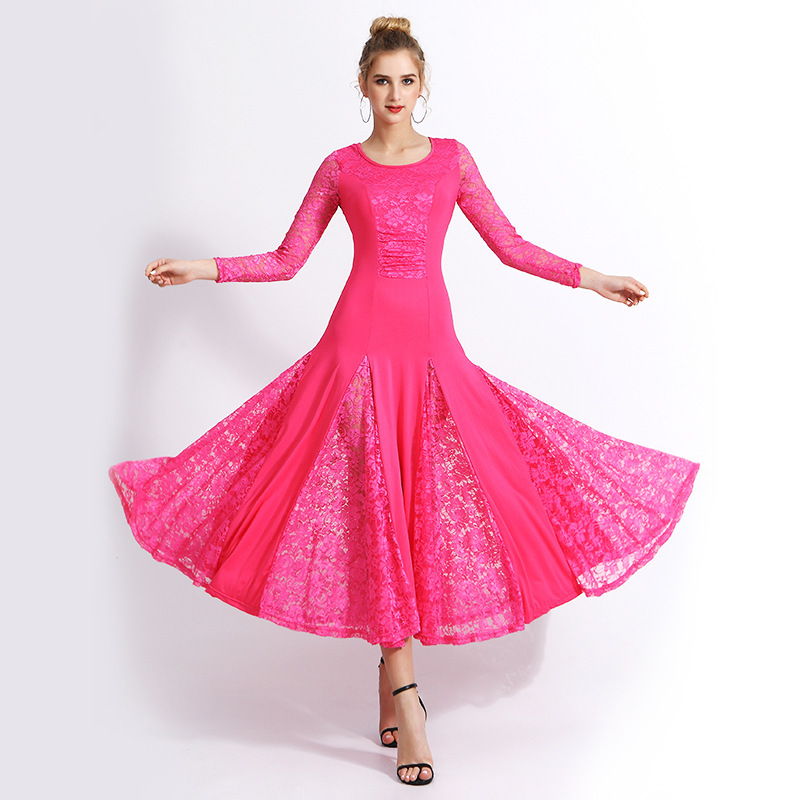 Ballroom dance dress for women modern dance dress national standard dance long dress Ballroom Dance Dress Waltz