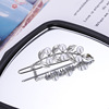 Brand metal golden hairgrip, hairpins, hair accessory, bangs, accessories, simple and elegant design, Korean style, frog