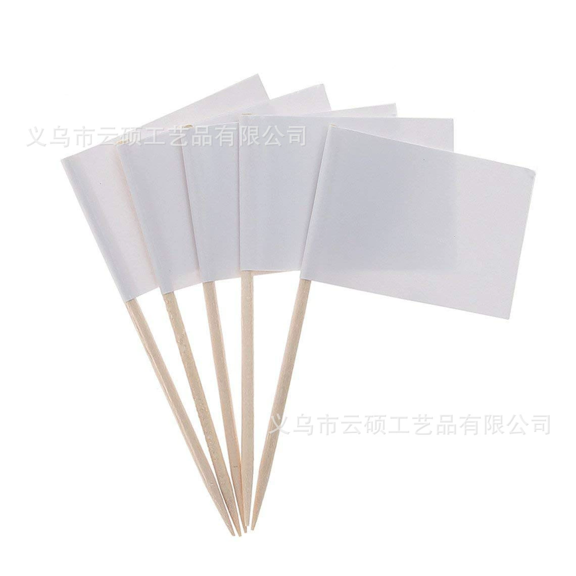 Пустой белый зубочистка флаг фруктовый торт стейк декоративная зубочистка Пустой Чистый белый зубочистка флаг в наличии