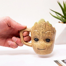 3D立体树人陶瓷马克杯 复联创意树人卡通动画咖啡饮料水杯子
