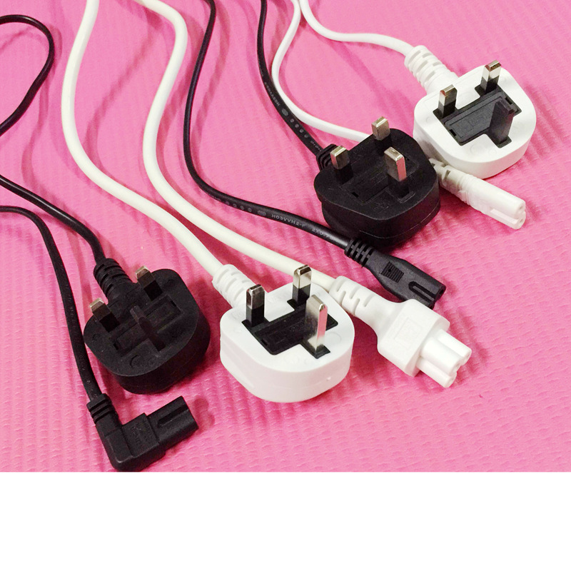 BS大英规三插电源线 英国英标8字/2芯0.75八字尾英规品字ac插头线