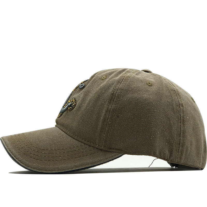 Herr baseballkeps i denim med broderat ankare_voghion.com