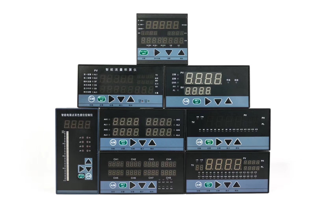 数字流量仪表光柱仪表，pid调节仪手操器，多回路仪表巡检仪温控