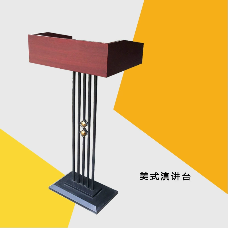 Оптовый индивидуальный металлический Подиум Американский лекционный стол HZ-5 Отель Добро пожаловать Консультация Свадебный стол MC