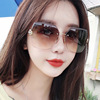 Capacious glasses solar-powered, metal sunglasses, 2020, city style, internet celebrity