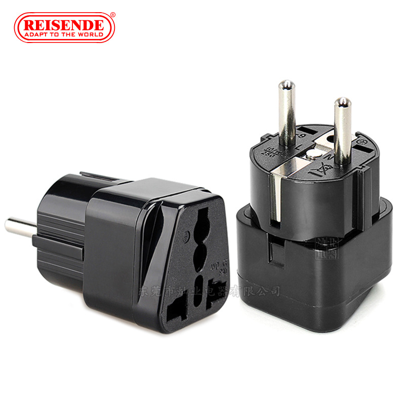 Adaptador de enchufe 16A de estándar chino a europeo/alemán, compatible con Indonesia y Corea