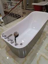 东尼斯休闲浴缸 独立式浴缸 单人五件套浴缸  彩色浴缸亚克力浴缸