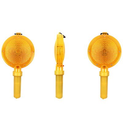 安全手持式梅花灯 手持警示大饼 灯LED路障灯频闪灯 路锥灯指示灯|ms