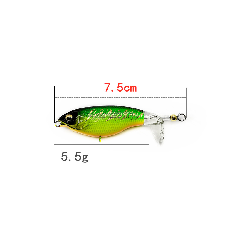 5 Pcs Whopper Plopper fishing lures bass trout Saltwater Sea Fishing Lure