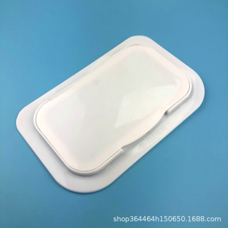 四方盖子塑料pp湿纸巾盖子彩色湿纸巾盖子锁水湿纸巾盖湿纸巾翻盖