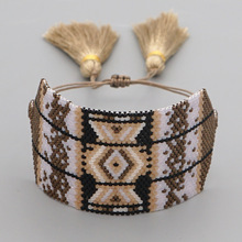 Ethnic Style Colored Cotton Woven Elastic Bracelet Wholesale Jewelry Nihaojewelry display picture 32