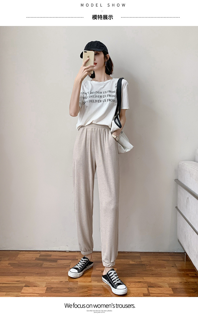 Pantalon léger femme en coton - Ref 3430172 Image 17