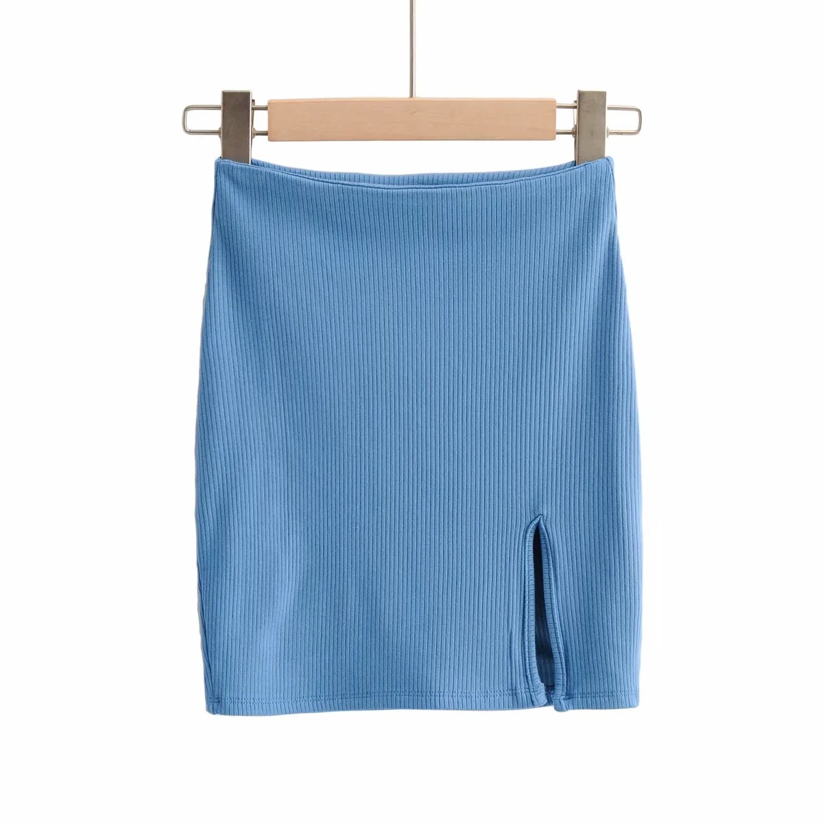 short knitted sling tight-fitting split skirt suit NSHS23419
