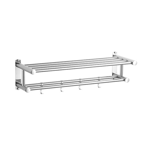 No punching stainless steel storage rack bathroom pendant thickened bathroom towel rack stainless steel towel rack toilet