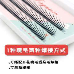 A型睫毛嫁接仙女M型三角型美睫種植假睫毛自嫁接濃密0.10仙子睫毛