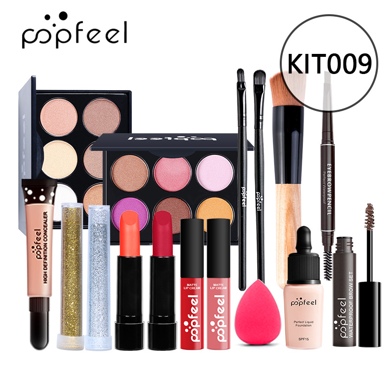 1000g Weight Makeup Set Type Of Cosmetics Paste Material Multicolor Pattern Elegant, Glam, Punk Style Elegant Glam Punk Multicolor Paste Makeup Set 16