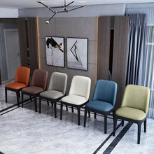 家用现代简约餐椅子北欧风简易靠背凳子网红创意吃饭餐厅餐桌椅组